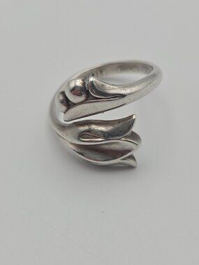 Vintage Avon Sterling Silver Tulip Ring